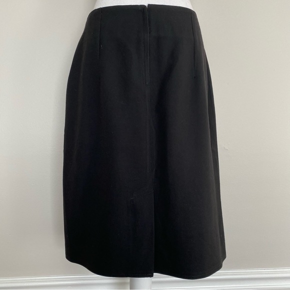 Black Wool Blend Skirt Vintage 1990’s Kiz Size 14 - Picture 3 of 10